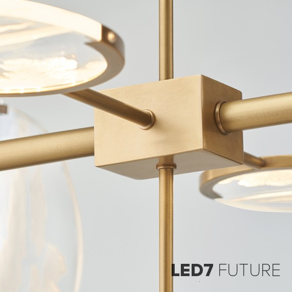 Loft Industry Modern - Lens Square Mountain Chandelier